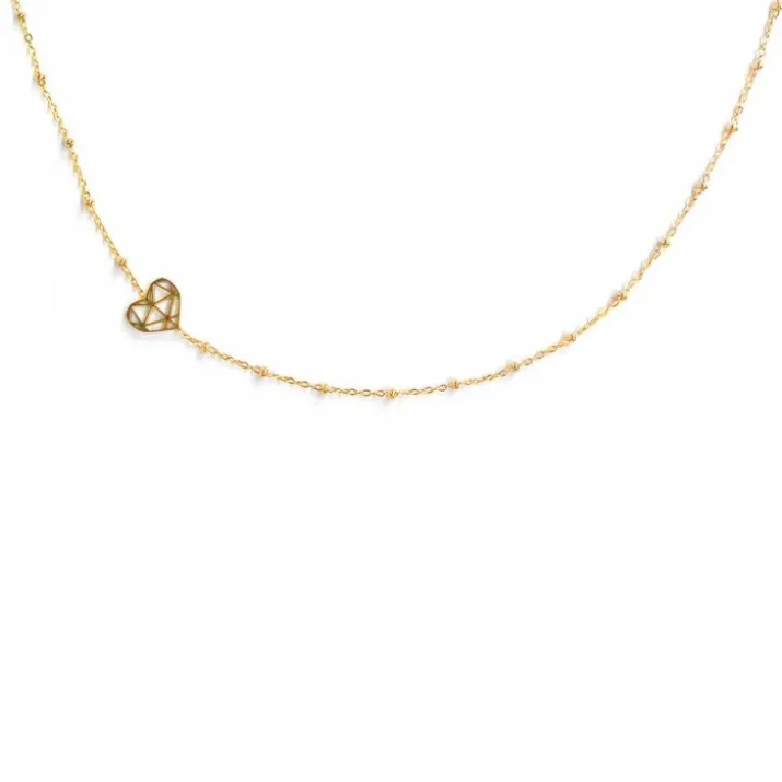 Ab-Global Srl Collana Smile Acciaio Ipoallergenico, 40 cm