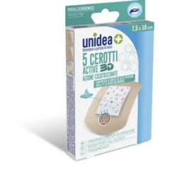 Active 3D Cerotti Cicatrizzanti 7,5x10cm Unidea® 5 Pezzi