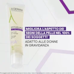 A-Derma Epitheliale Ultra Repair Gel-olio da massaggio, cicatrici e smagliature, 40ml