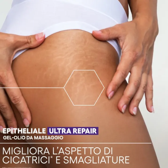 A-Derma Epitheliale Ultra Repair Gel-olio da massaggio, cicatrici e smagliature, 40ml