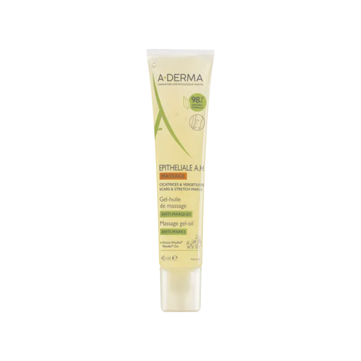 A-Derma Epitheliale Ultra Repair Gel-olio da massaggio, cicatrici e smagliature, 40ml