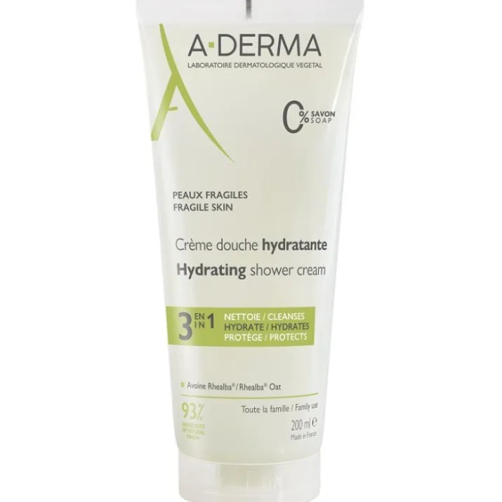 A-Derma Les Indispensables Crema Doccia Idratante Protettiva 200 ml
