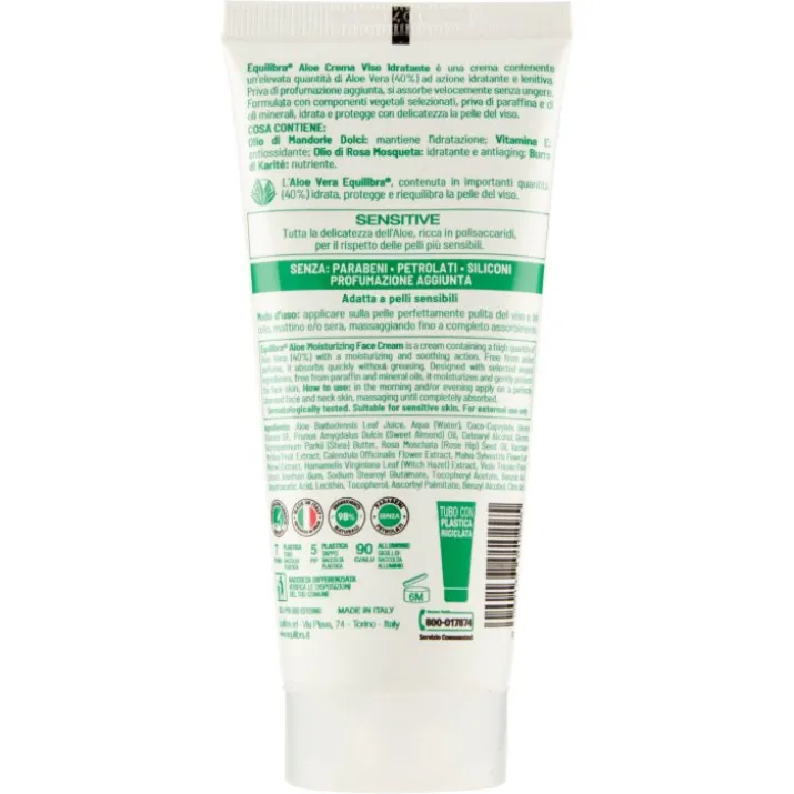 Aloe Crema Viso Idratante Equilibra 75ml