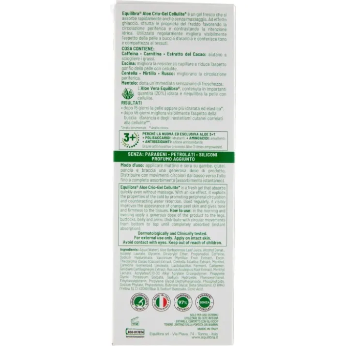 Aloe Crio-Gel Cellulite Equilibra® 200ml