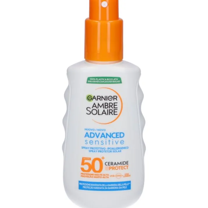 Ambre Solaire Spray Protettivo Ceramidi SPF50+ Advanced Sensitive Garnier 150ml