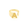 Anello Lettera A Oro Strass Linea ABC MyLovly