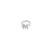Anello Lettera M Argento Strass Linea ABC MyLovly