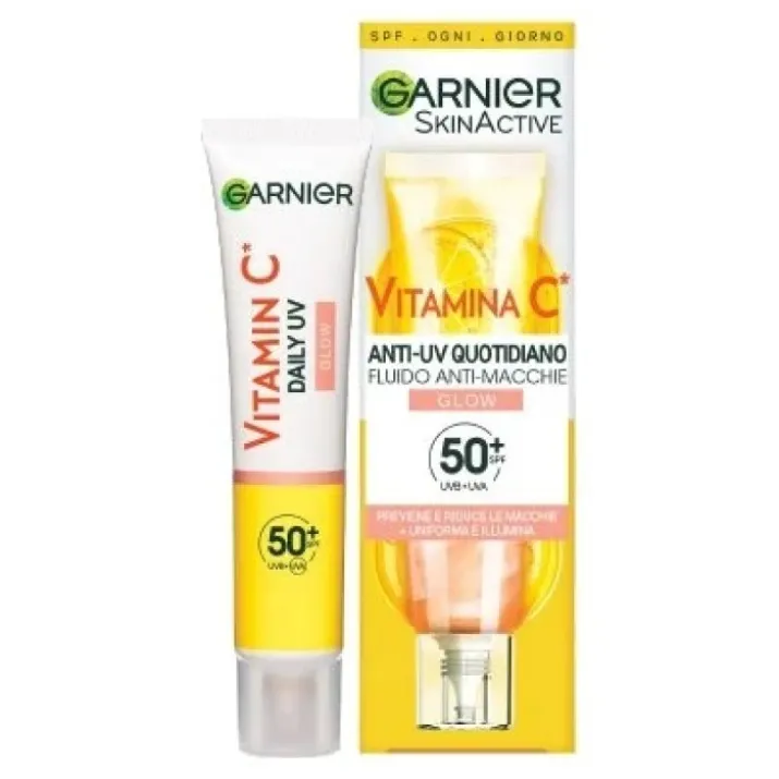 Anti-UV Fluido Quotidiano Anti-Macchie Illuminante SPF50+ Garnier 40ml