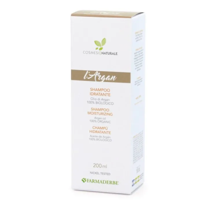 Argan Shampoo Idratante Farmaderbe 200ml