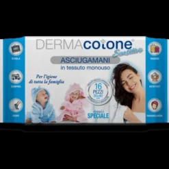 Asciugamani Sensitive XXL 80x40 Dermacotone 16 Pezzi