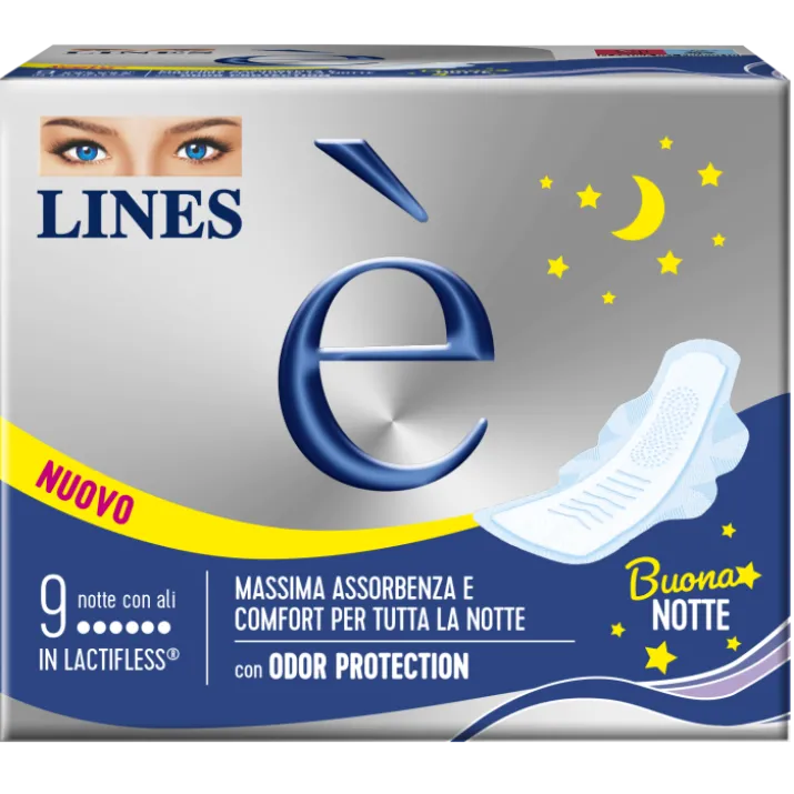 Assorbente Notte Carry Pack Lines è 9 Pezzi