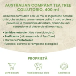 Australian Company Tea Tree Collutorio, 400 ml