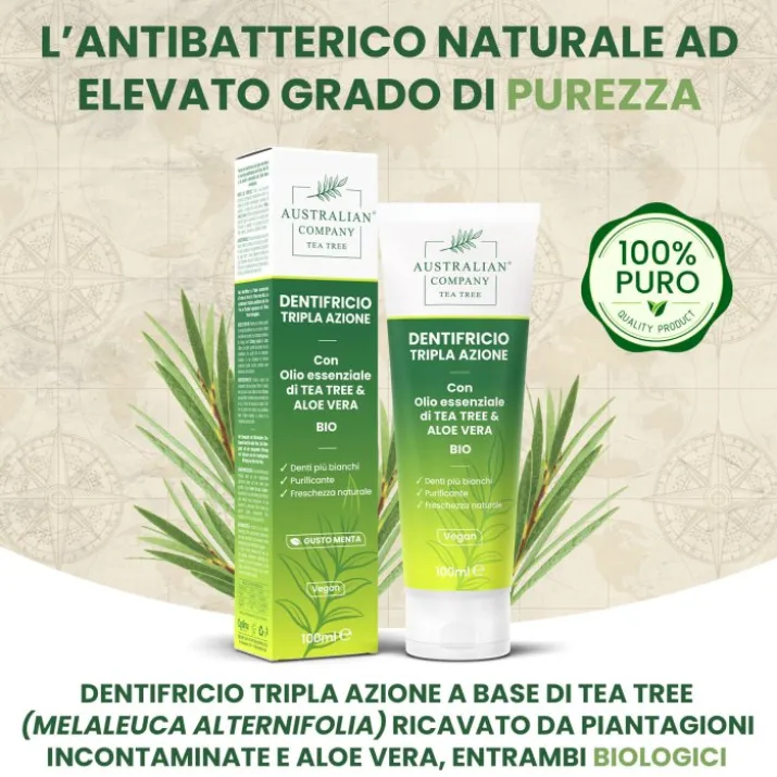 Australian Company Tea Tree Dentifricio, 100 ml