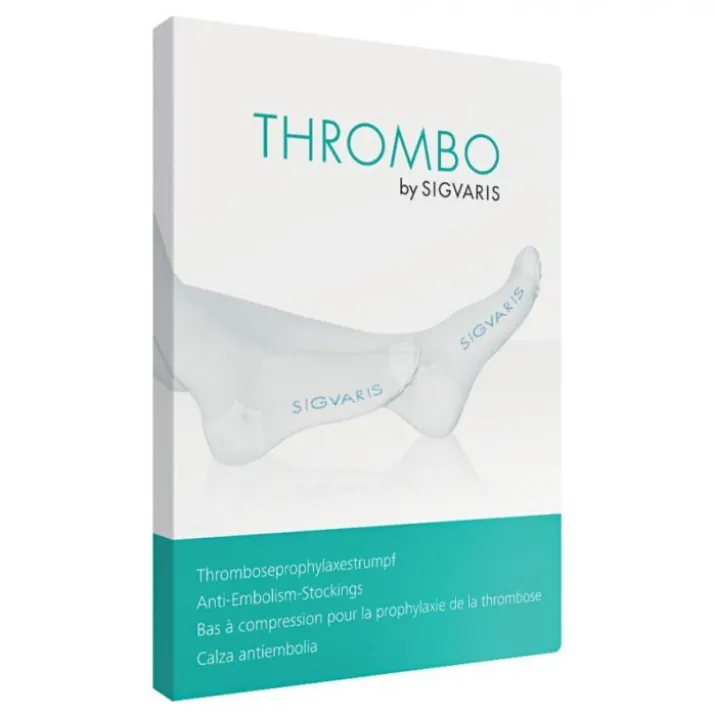 Autoreggente Thrombo Tg.M Corto P.Aperta Bianco Sigvaris