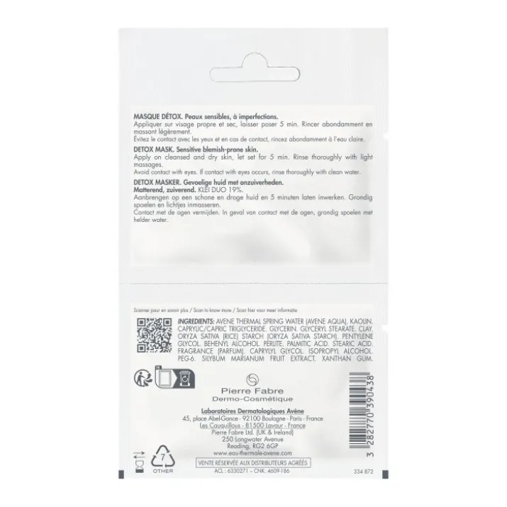 Avène Cleanance Maschera Detox 2x6ml