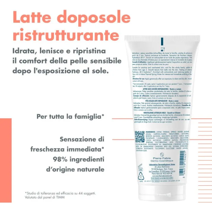 Avène Latte Doposole Ristrutturante 200ml