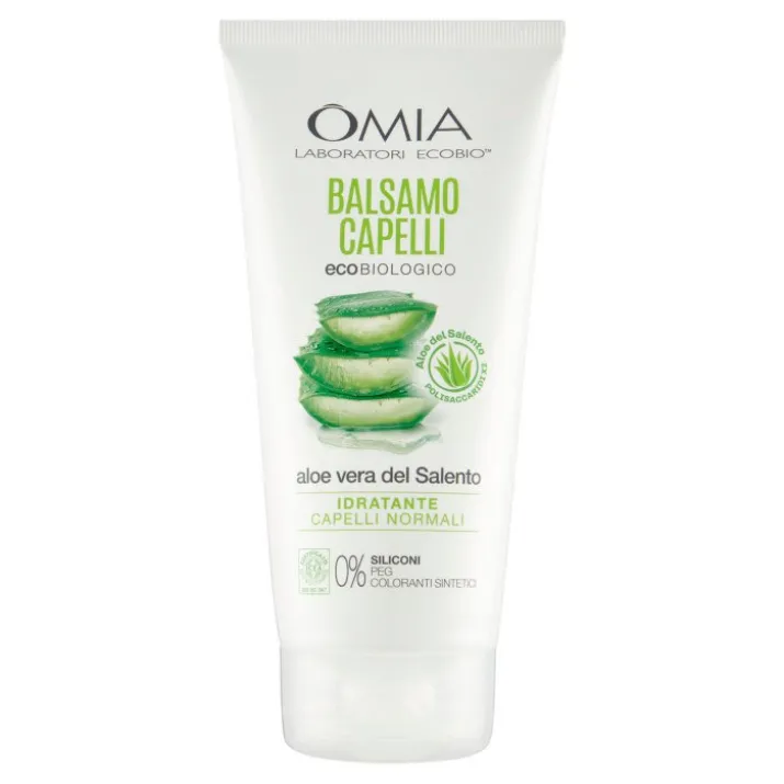 Balsamo Capelli Aloe Vera Del Salento Omia Laboratori Ecobios 180ml