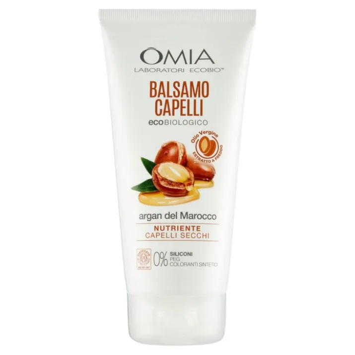 Balsamo Capelli Argan Del Marocco Omia Laboratori Ecobios 180ml