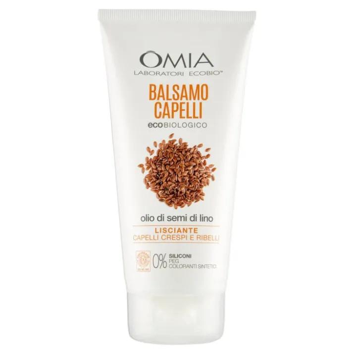 Balsamo Capelli Olio Di Semi Di Lino Omia 200ml