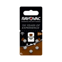 BATTERIE ACUSTICA RAYOVAC 312