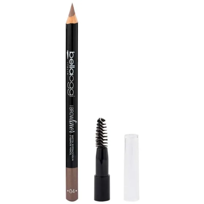 Bellaoggi I Brow Liner 004, Matita Sopracciglia Castano Medio Rosso