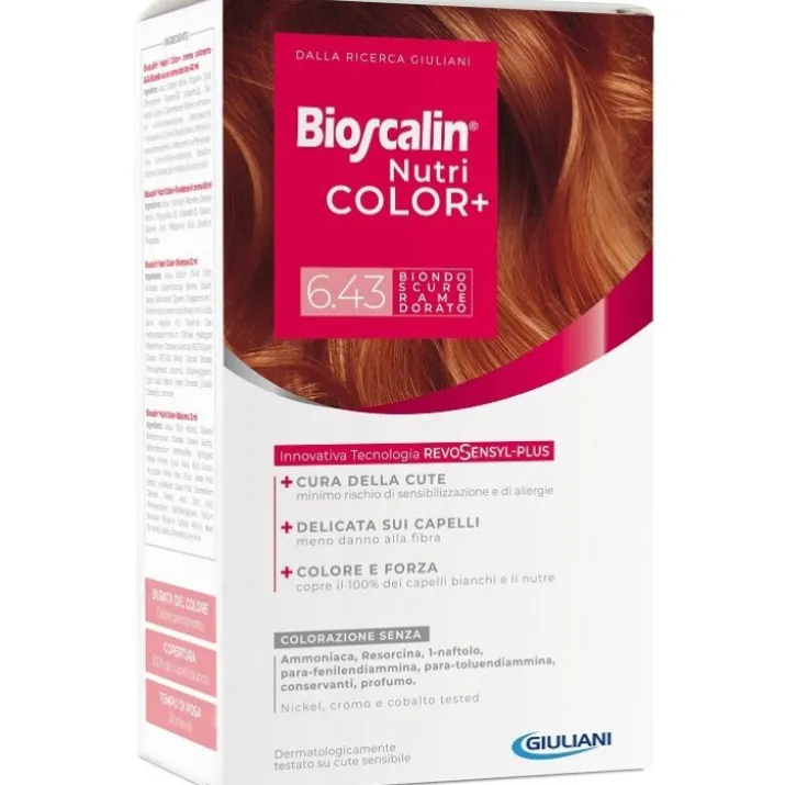 Bioscalin® NutriCOLOR+ 6.43 Biondo Scuro Rame Dorato Giuliani 1 Colorazione