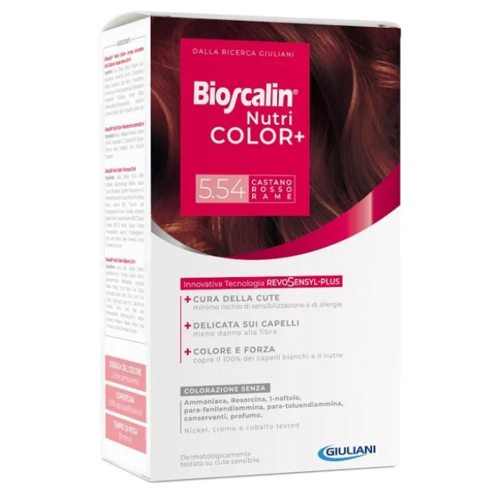 Bioscalin® NutriColor+ 5.54 Castano Rosso Rame Giuliani 1 Kit