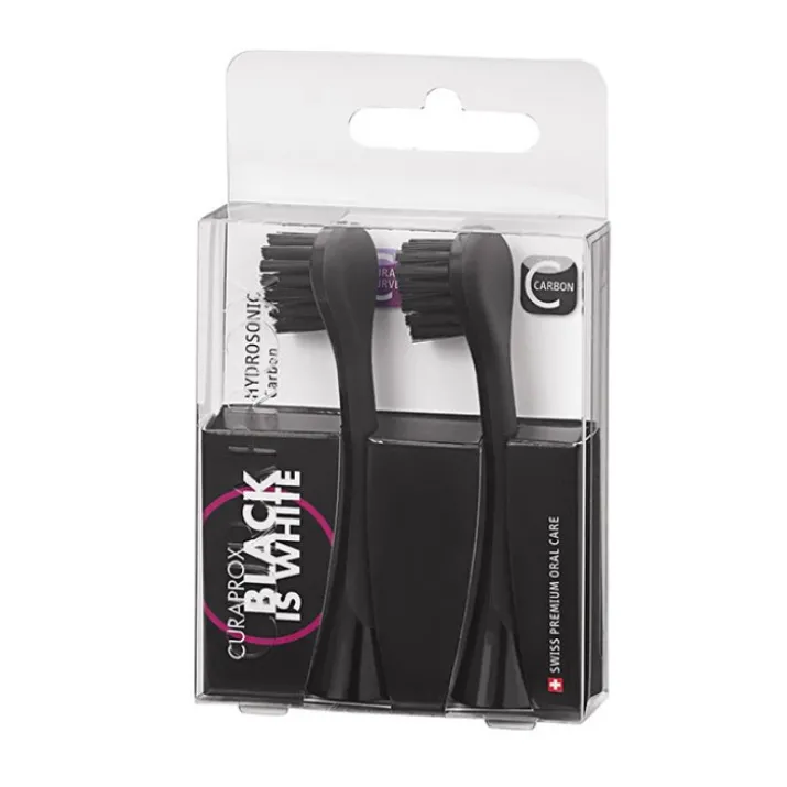 Black Is White Carbon Duo Curaprox 2 Pezzi