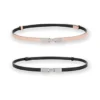 Boca 2Straps Laminated Leather Woman Silver