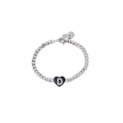 Bracciale Lettera D Catena Argento Linea ABC MyLovly