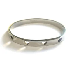 Bracciale Rigido Cuori Vuoti Argento Collezione Sisters MyLovly