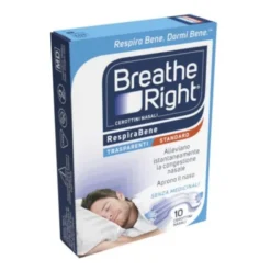 Breathe Right® Cerottini Nasali Trasparenti Standard 10 Pezzi