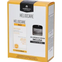 Cantabria Labs Difa Cooper Heliocare 360 Kit - Gel Cream SPF100+ 50ml + Jaluronius Cream 15ml