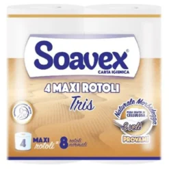 Carta Igienica Profumata 3 Veli Softly 4 Rotoli