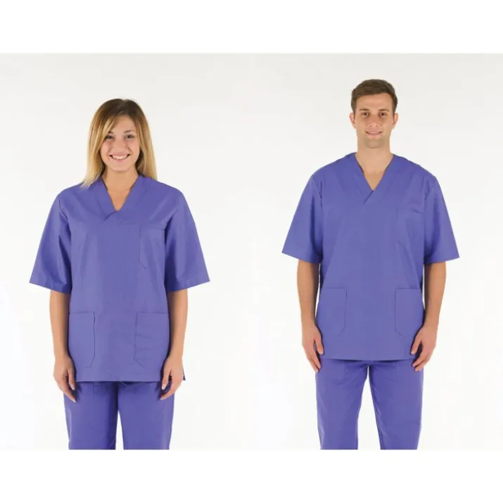 CASACCA COTONE AZZURRA L