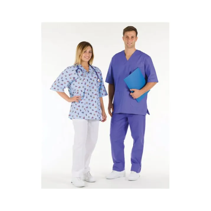 CASACCA COTONE AZZURRA L