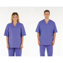 CASACCA COTONE AZZURRA M