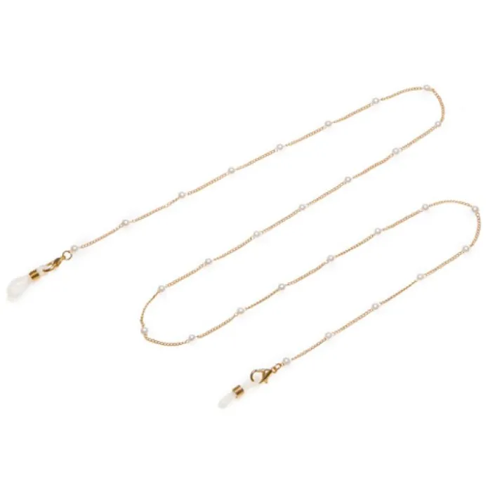 Catenina Portaocchiali Perle/Oro Contacta® 1 Pezzo