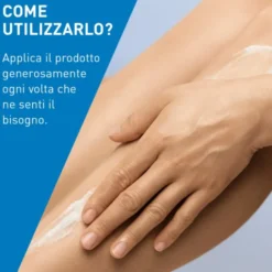 CeraVe Crema Idratante, Per Pelli Da Secche a Molto Secche Per il Corpo e il Viso, 340 g