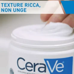 CeraVe Crema Idratante, Per Pelli Da Secche a Molto Secche Per il Corpo e il Viso, 177 ml