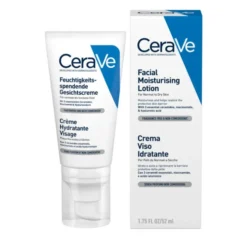CeraVe Crema Viso Idratante PM con Acido Ialuronico, Niacinamide e 3 Ceramidi Essenziali, 50 ml
