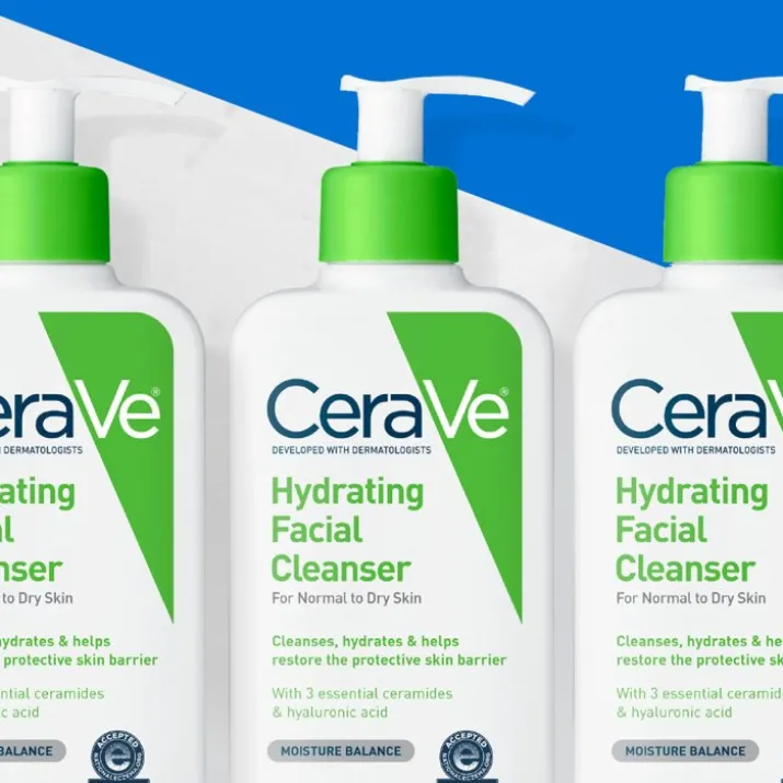 CeraVe Detergente Idratante Viso Pelle da Normale a Secca, con acido ialuronico e ceramidi 473 ml