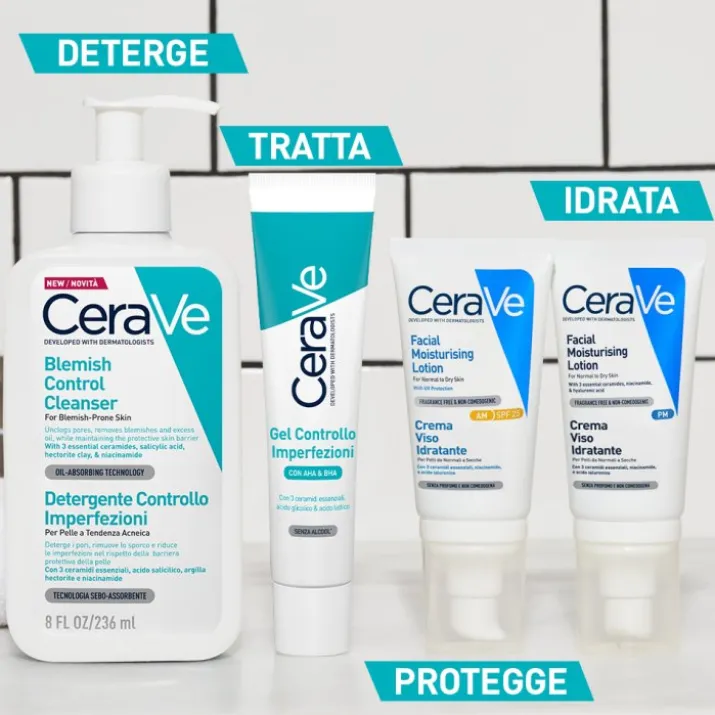 CeraVe Gel Controllo Imperfezioni, Riduce brufoli e imperfezioni, migliorando l’aspetto dei pori 40 ml