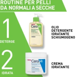 CeraVe Olio detergente idratanteDeterge, idrata e lenisce, 473 ml