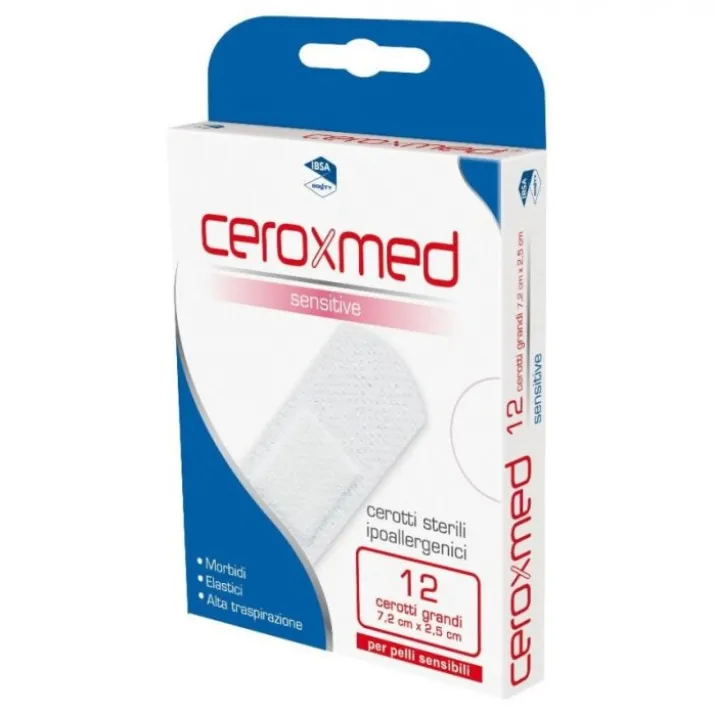 Cerotti Delicati Grandi Ceroxmed 12 Pezzi