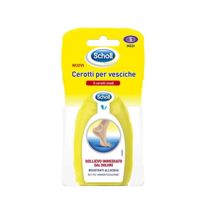 Cerotti Per Vesciche Medi Scholl 5 Pezzi