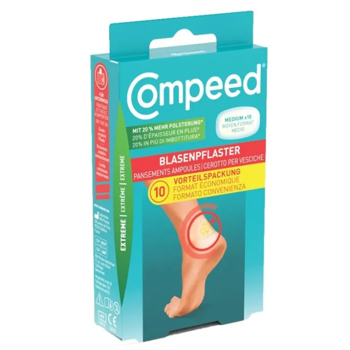 CEROTTO PER VESCICHE MEDIO EXTREME Compeed® 10 Pezzi
