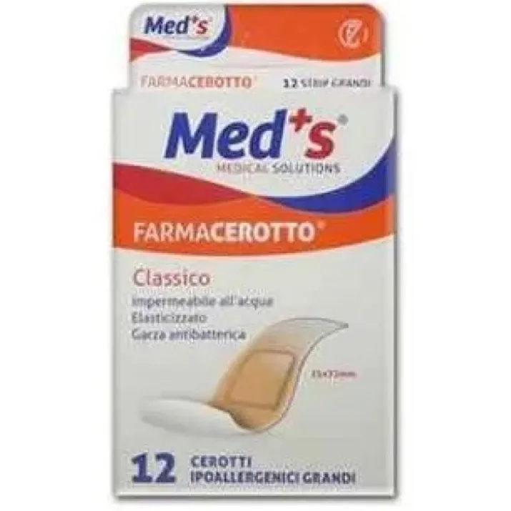 Cerotto Poliuretano Classico Grande FarmaCerotto Med's 12 Pezzi