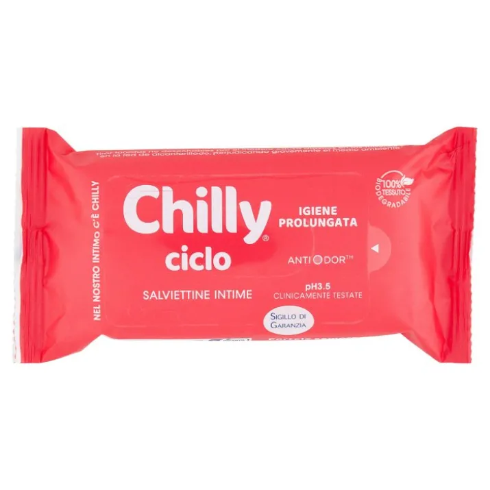 Ciclo Salviettine Intime Chilly 12 Pezzi