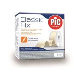 Classic Fix 5cm x 5m Cerotto su Rocchetto in Tela PIC